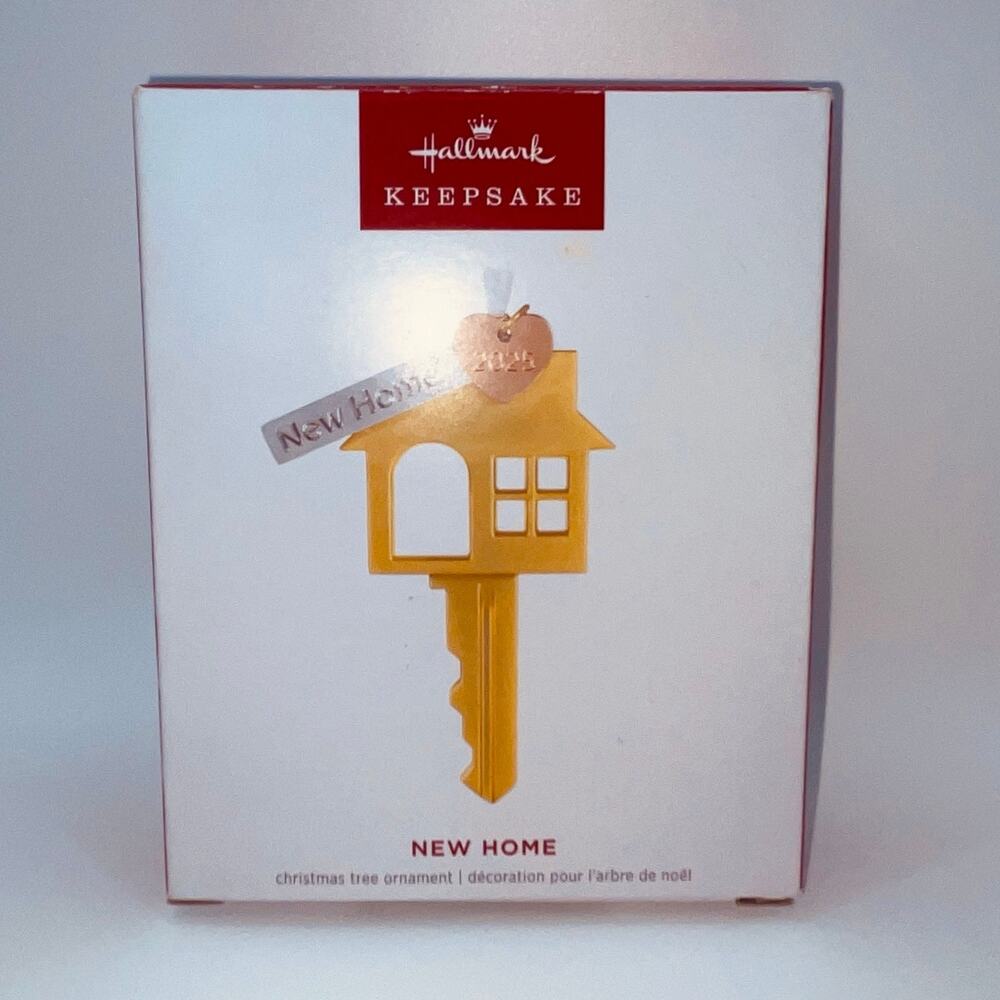 Hallmark 2025 New Home Gold Metal Key Keepsake Christmas Ornament 1st House